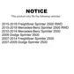 Rear Suspension Stabilizer Bar Link Pair For Sprinter 2500 Mercedes-Benz Dodge Freightliner 3500 KTR-104169