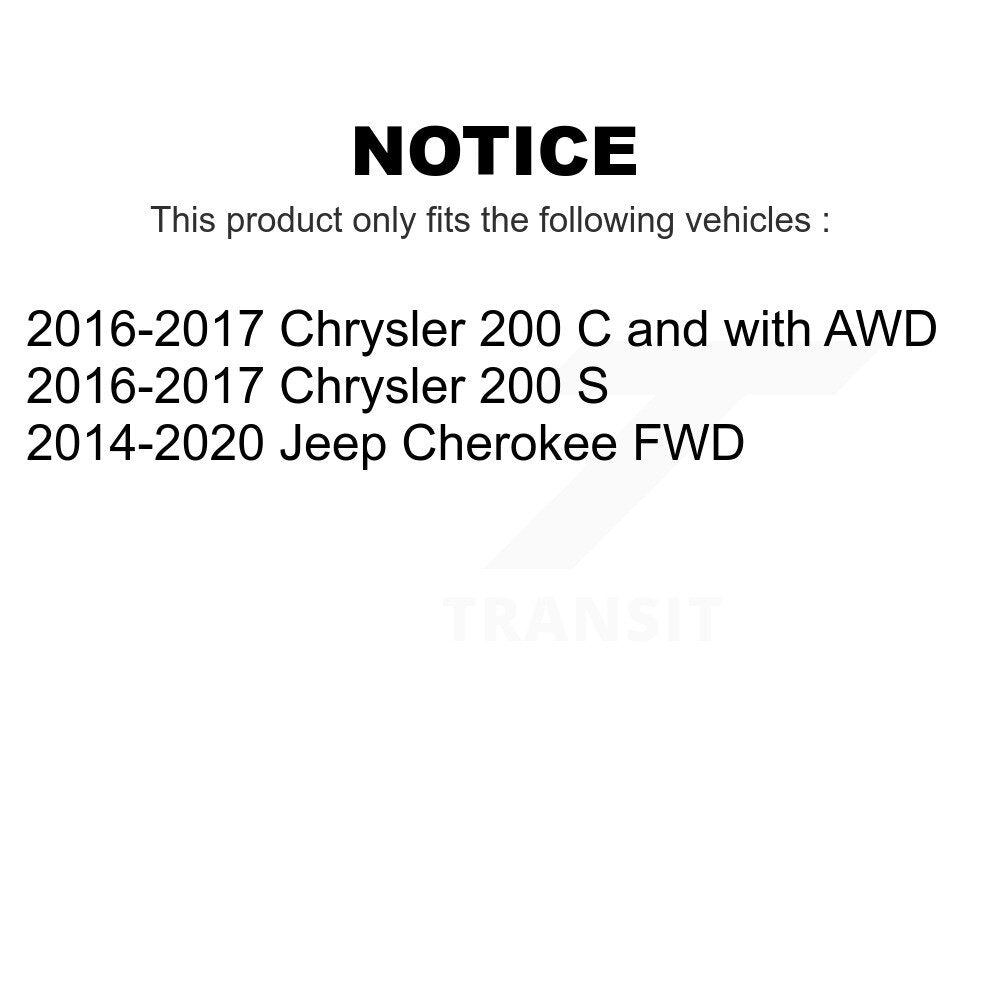 Front Suspension Stabilizer Bar Link Pair For Jeep Cherokee Chrysler 200 KTR-104237