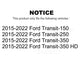 Front Suspension Stabilizer Bar Link Pair For 2015-2022 Ford Transit-250 Transit-350 Transit-150 HD KTR-104239