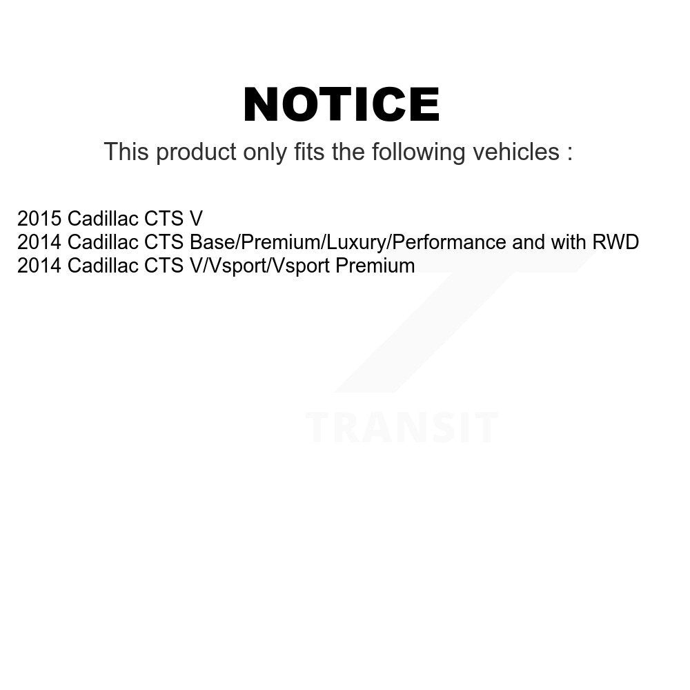Front Rear Suspension Stabilizer Bar Link Kit For Cadillac CTS KTR-104260