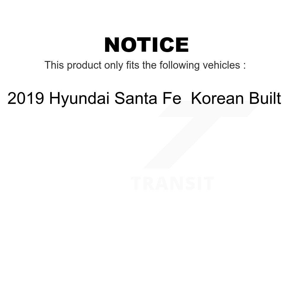Front Rear Suspension Stabilizer Bar Link Kit For 2019 Hyundai Santa Fe Korean Built KTR-104275