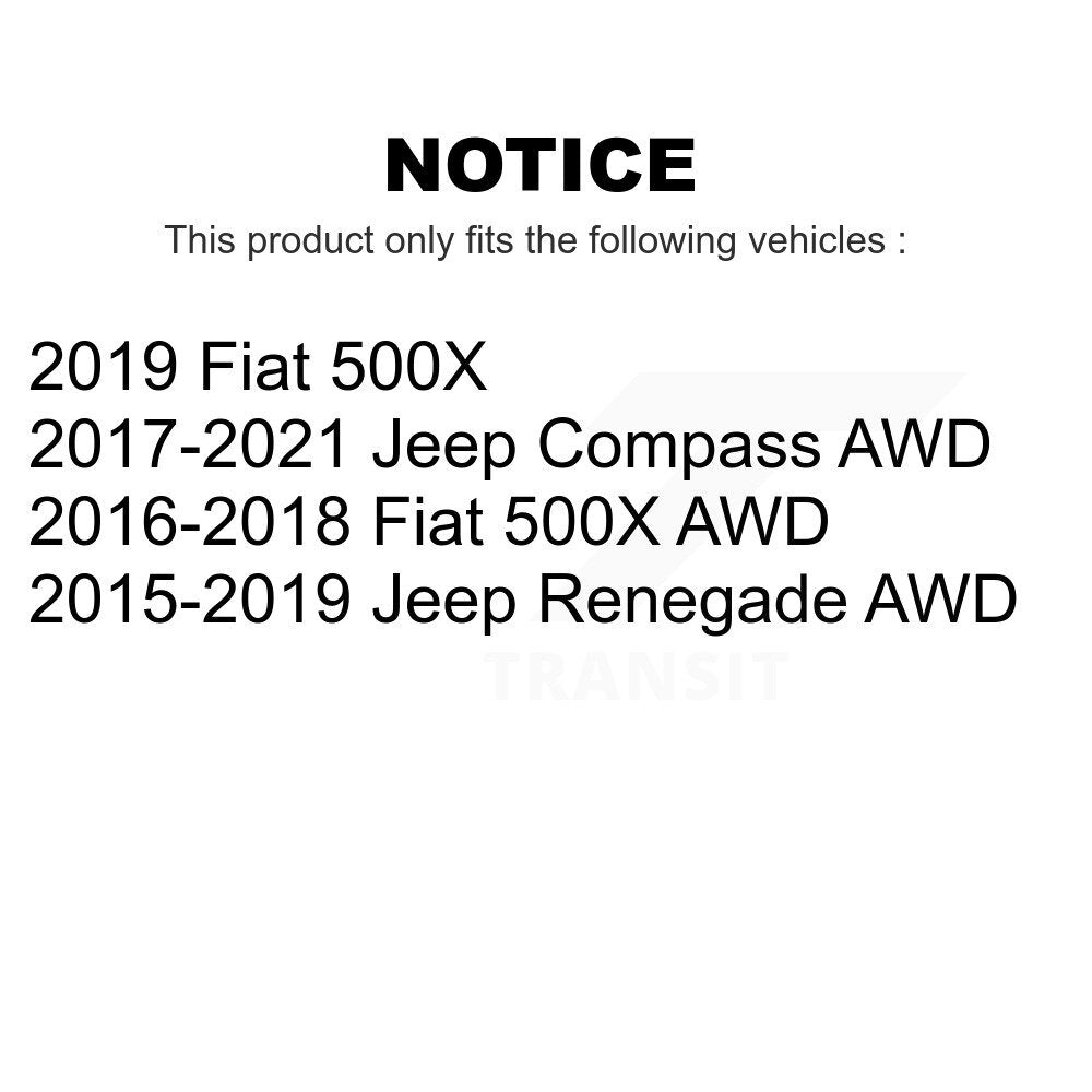 Rear Suspension Stabilizer Bar Link Pair For Jeep Renegade Compass Fiat 500X KTR-104286