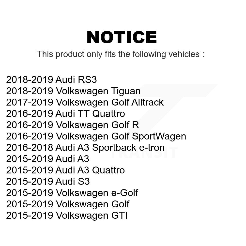 Rear Suspension Stabilizer Bar Link Pair For Volkswagen Tiguan Audi GTI A3 Golf Quattro Alltrack SportWagen R e-Golf S3 Sportback e-tron TT RS3 KTR-104290
