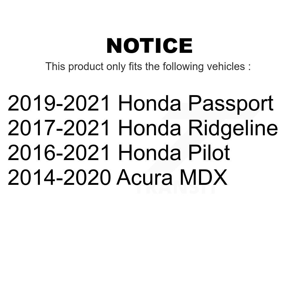 Front Steering Tie Rod End Kit For Honda Pilot Acura MDX Ridgeline Passport KTR-104423