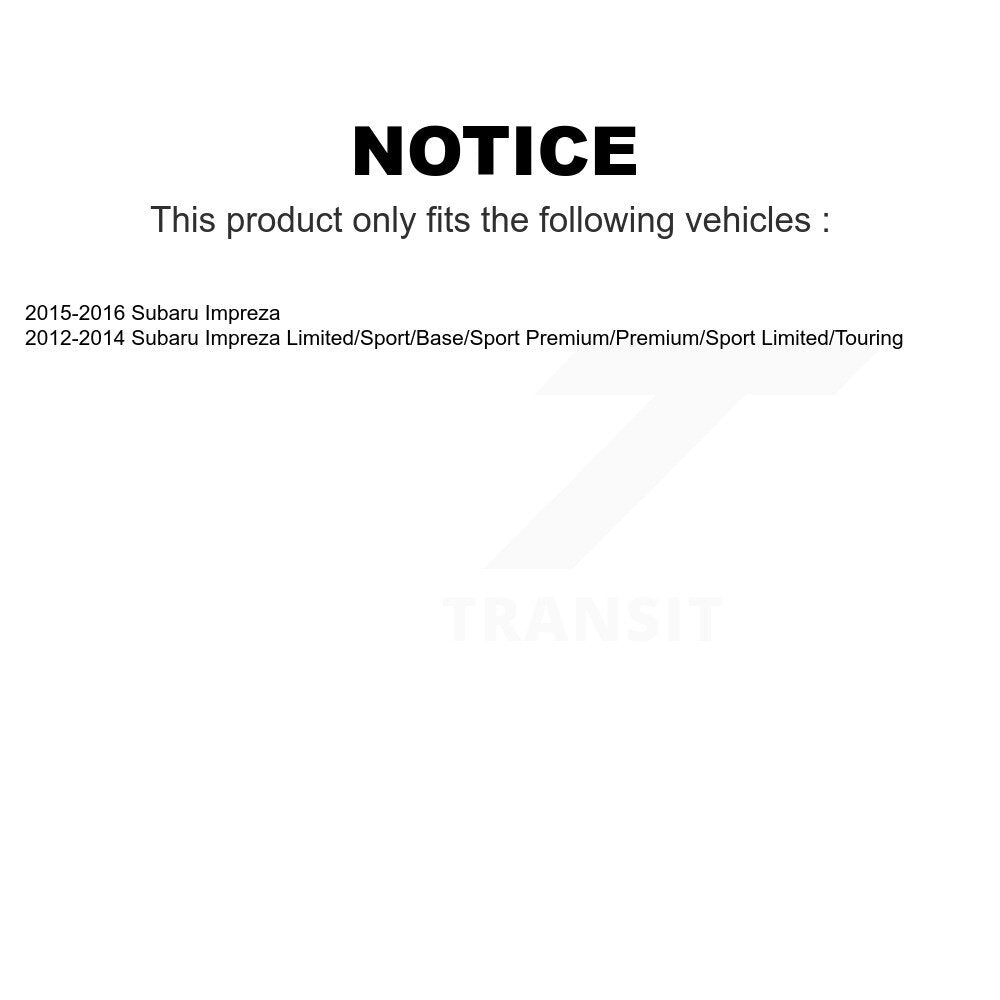 Front Steering Tie Rod End Kit For Subaru Impreza KTR-104430