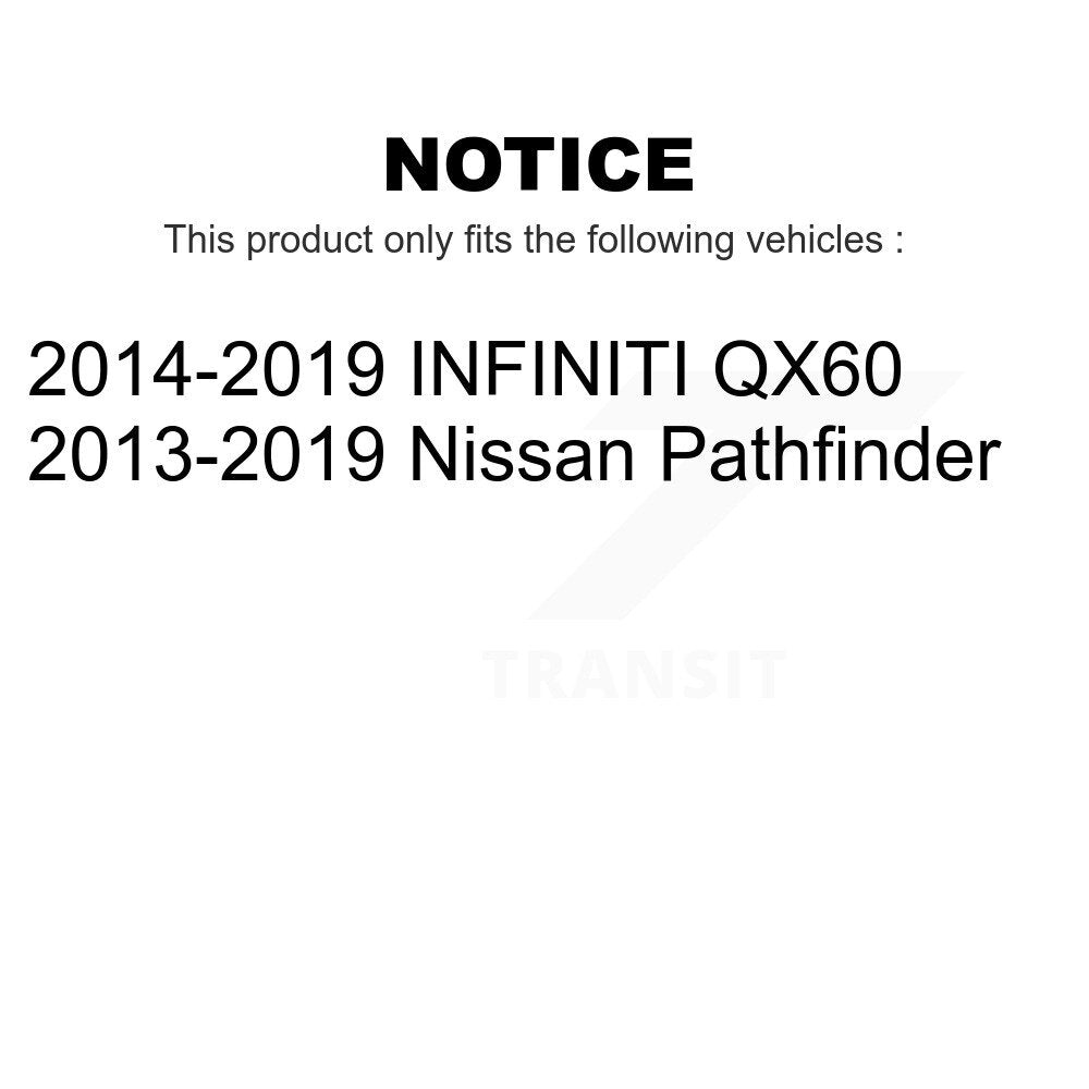 Front Suspension Control Arm And Ball Joint Assembly Steering Tie Rod End Stabilizer Bar Link Kit (8Pc) For Nissan Pathfinder INFINITI QX60 KTR-104451