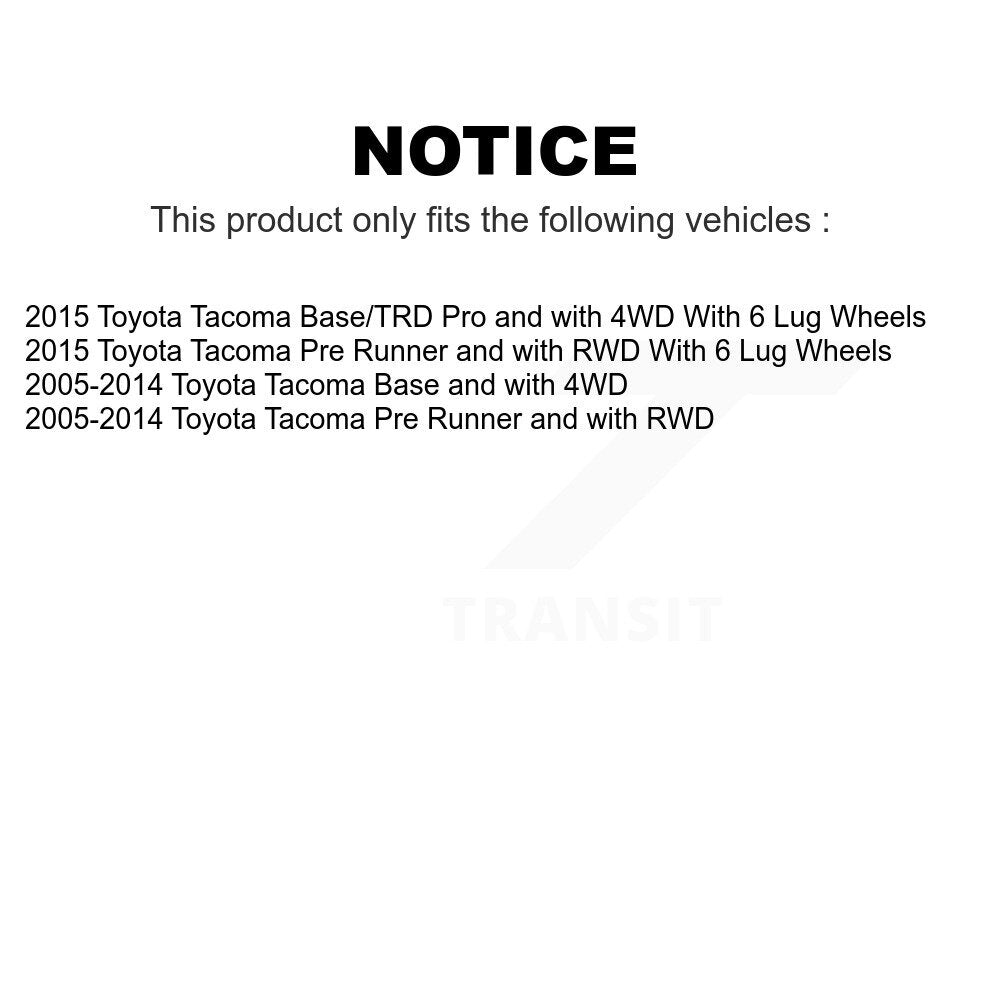Front Suspension Control Arm And Ball Joint Assembly Steering Tie Rod End Stabilizer Bar Link Kit (8Pc) For Toyota Tacoma KTR-104479