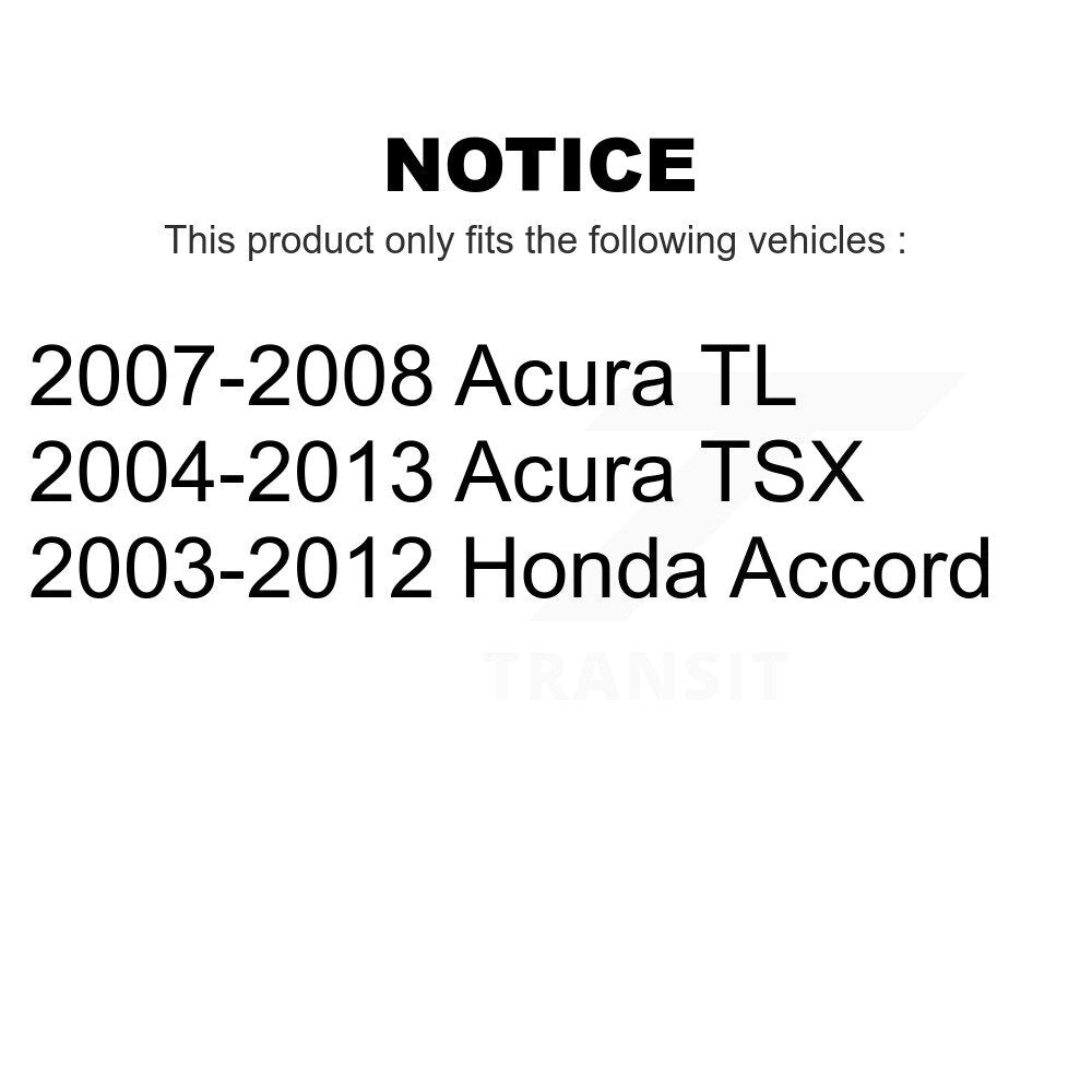 Front Lower Inner Rearward Suspension Control Arm Bushing Pair For Honda Accord Acura TSX TL KTR-104503