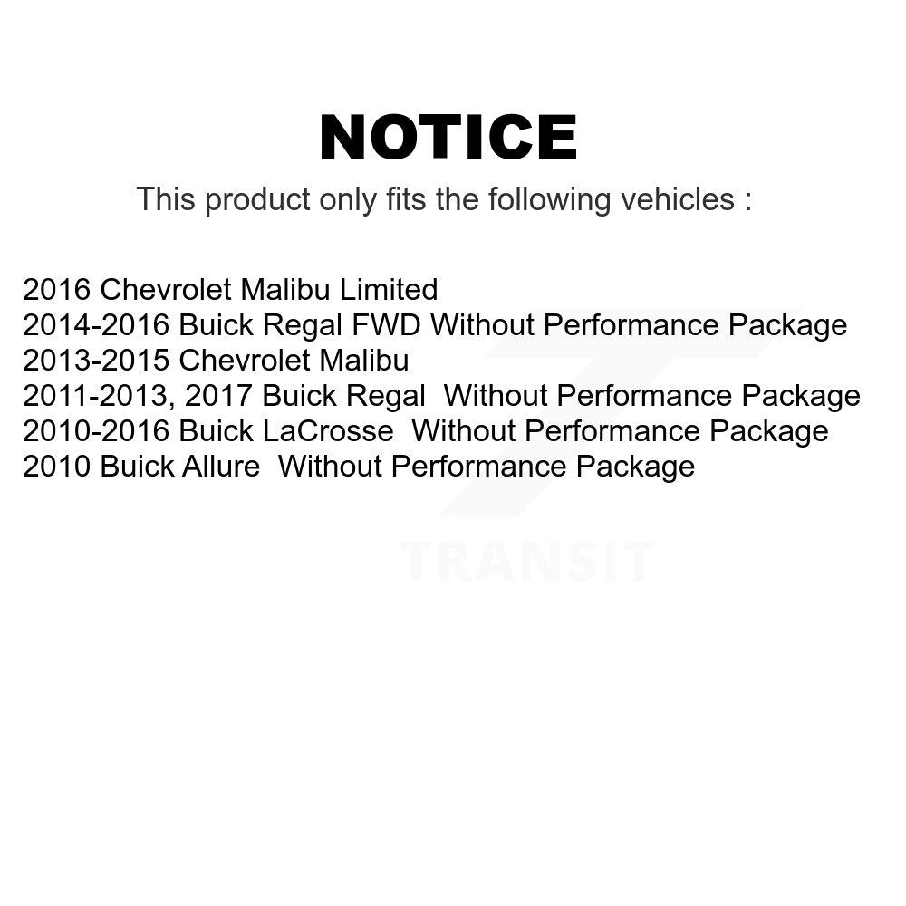 Front Suspension Control Arm And Ball Joint Assembly Kit For Chevrolet Malibu Buick LaCrosse Regal Limited Allure KTR-104523