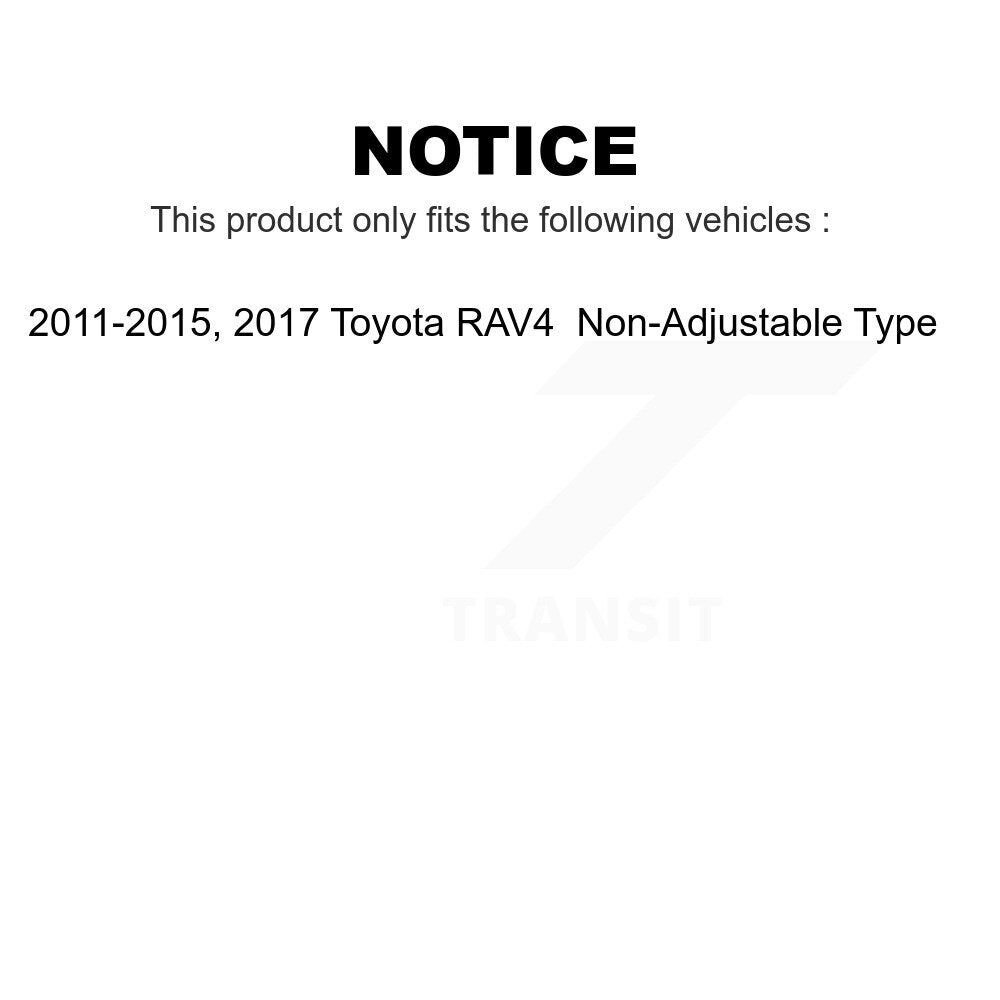 Rear Suspension Control Arm And Ball Joint Assembly Pair For 2011-2015 2017 Toyota RAV4 Non-Adjustable Type KTR-104540