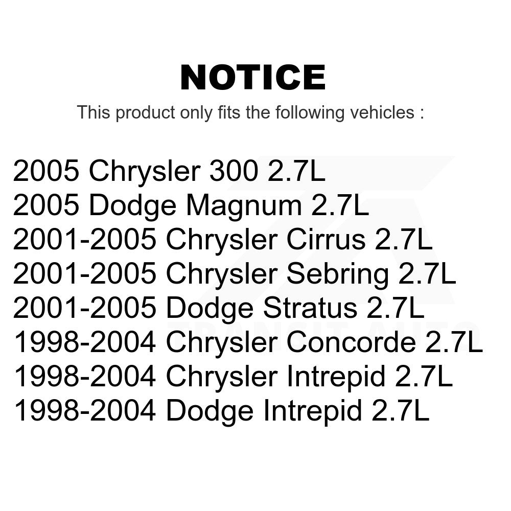 Ignition Coil MPS-MF199 For Chrysler Dodge Sebring Stratus 300 Intrepid Magnum Concorde Cirrus 2.7L