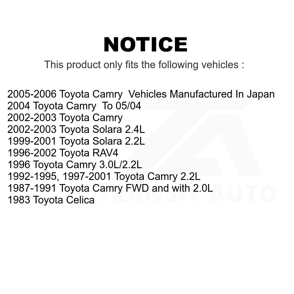 Rear Drum Brake Shoe NB-528B For Toyota Camry RAV4 Solara Celica