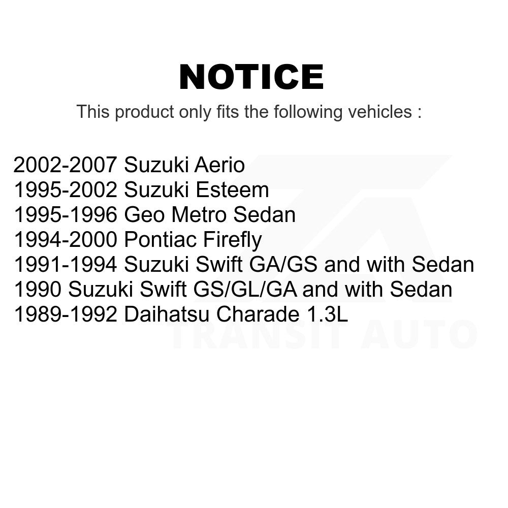 Rear Drum Brake Shoe NB-630B For Suzuki Aerio Geo Metro Esteem Swift Daihatsu Charade Pontiac Firefly