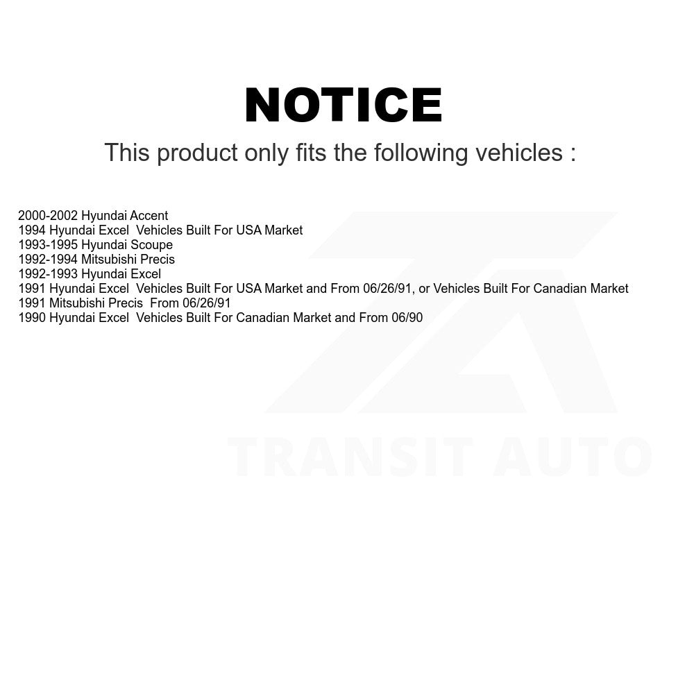 Rear Drum Brake Shoe NB-694B For Hyundai Accent Excel Scoupe Mitsubishi Precis