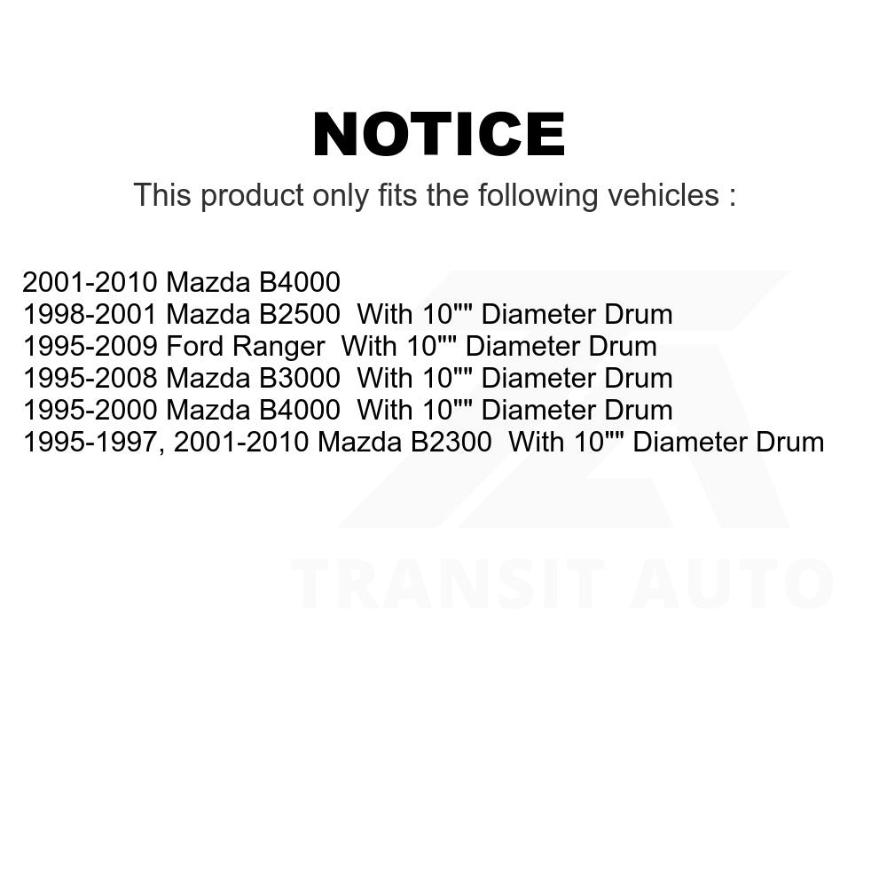 Rear Drum Brake Shoe NB-705B For Ford Ranger Mazda B3000 B2300 B4000 B2500