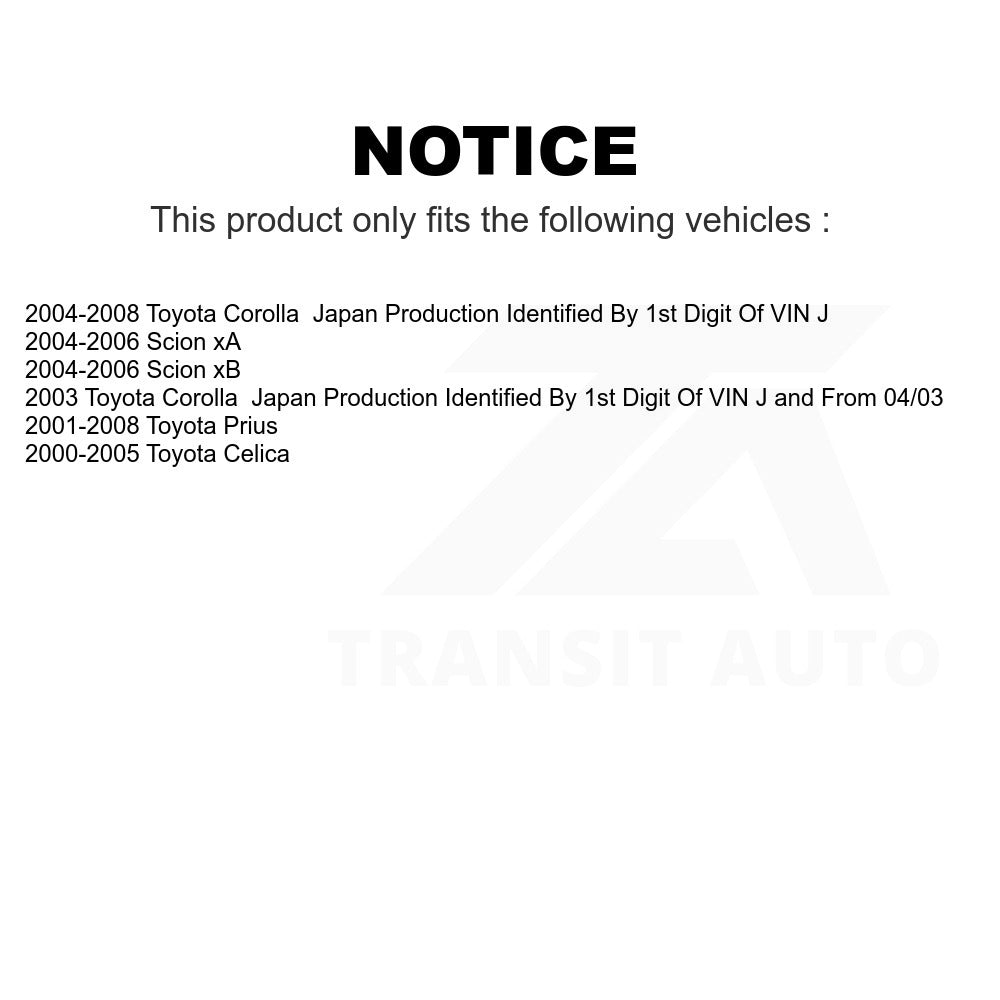 Rear Drum Brake Shoe NB-753B For Toyota Corolla Prius Scion xB Celica xA