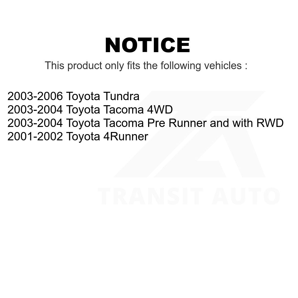 Rear Drum Brake Shoe NB-764B For Toyota Tundra Tacoma 4Runner