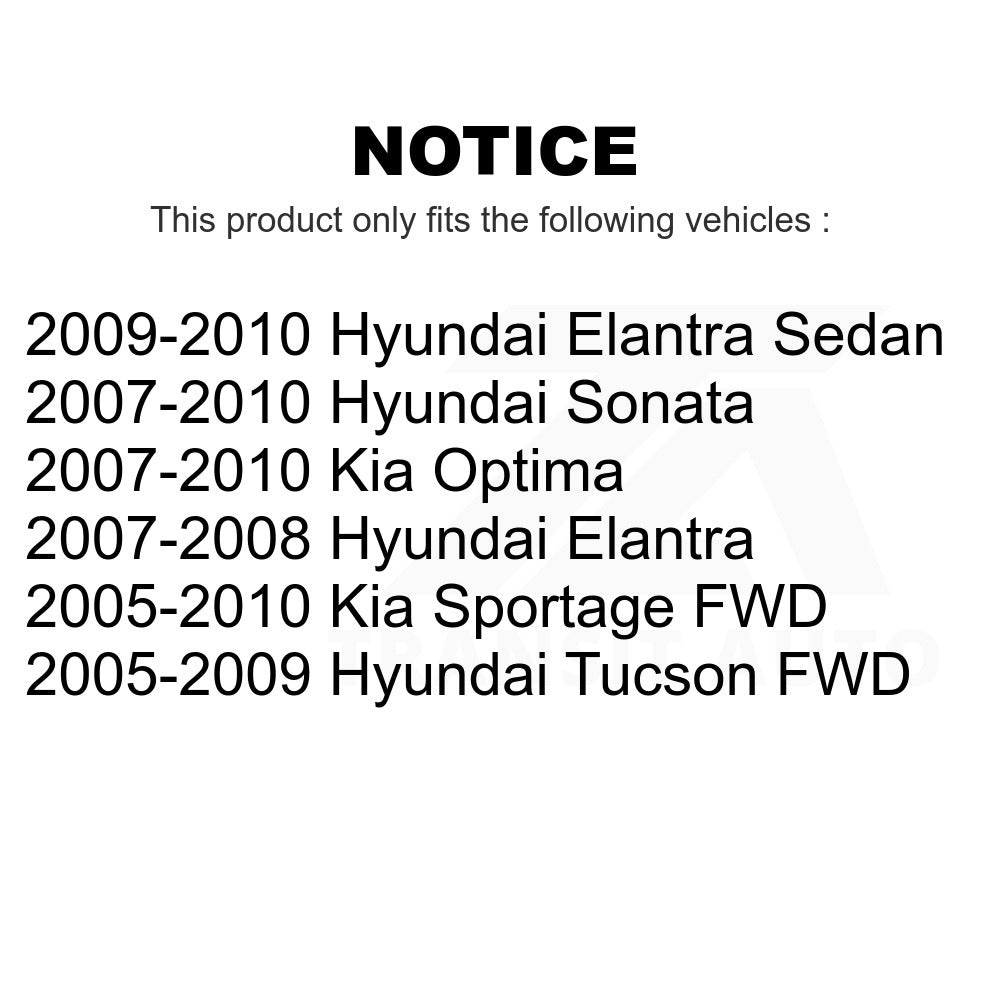 Rear Parking Brake Shoe NB-845B For Hyundai Sonata Elantra Kia Sportage Tucson Optima