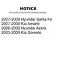 Rear Parking Brake Shoe NB-873B For Hyundai Santa Fe Kia Sorento Azera Amanti