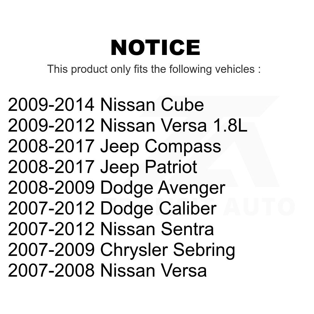Rear Drum Brake Shoe NB-919B For Jeep Nissan Patriot Sentra Compass Versa Dodge Caliber Chrysler Sebring Avenger Cube