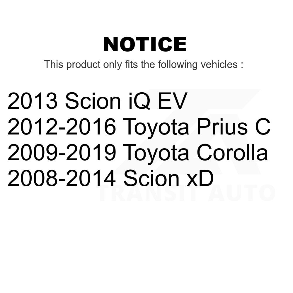 Rear Drum Brake Shoe NB-945B For Toyota Corolla Prius C Scion xD iQ
