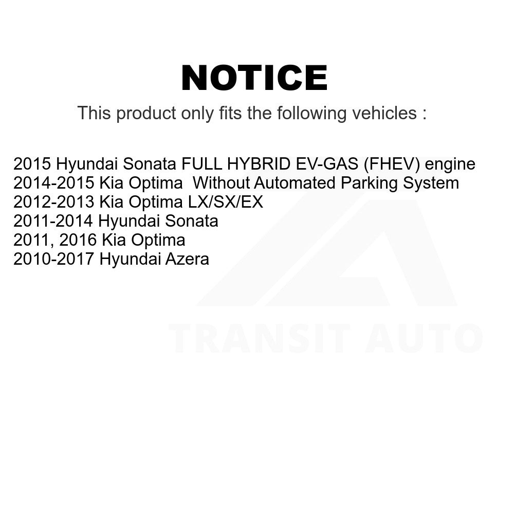 Rear Parking Brake Shoe NB-982B For Hyundai Sonata Kia Optima Azera