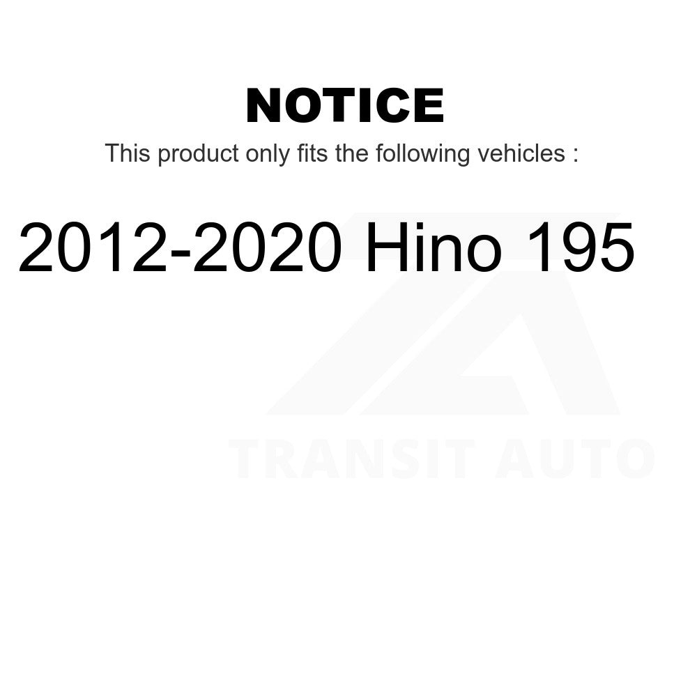 Semi-Metallic Disc Brake Pads NWF-ASD1683 For 2012-2020 Hino 195