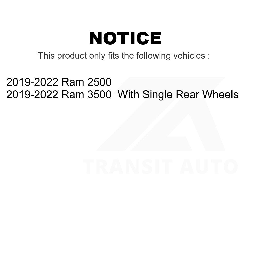 Rear Semi-Metallic Disc Brake Pads NWF-ASD2225 For 2019-2022 Ram 2500 3500