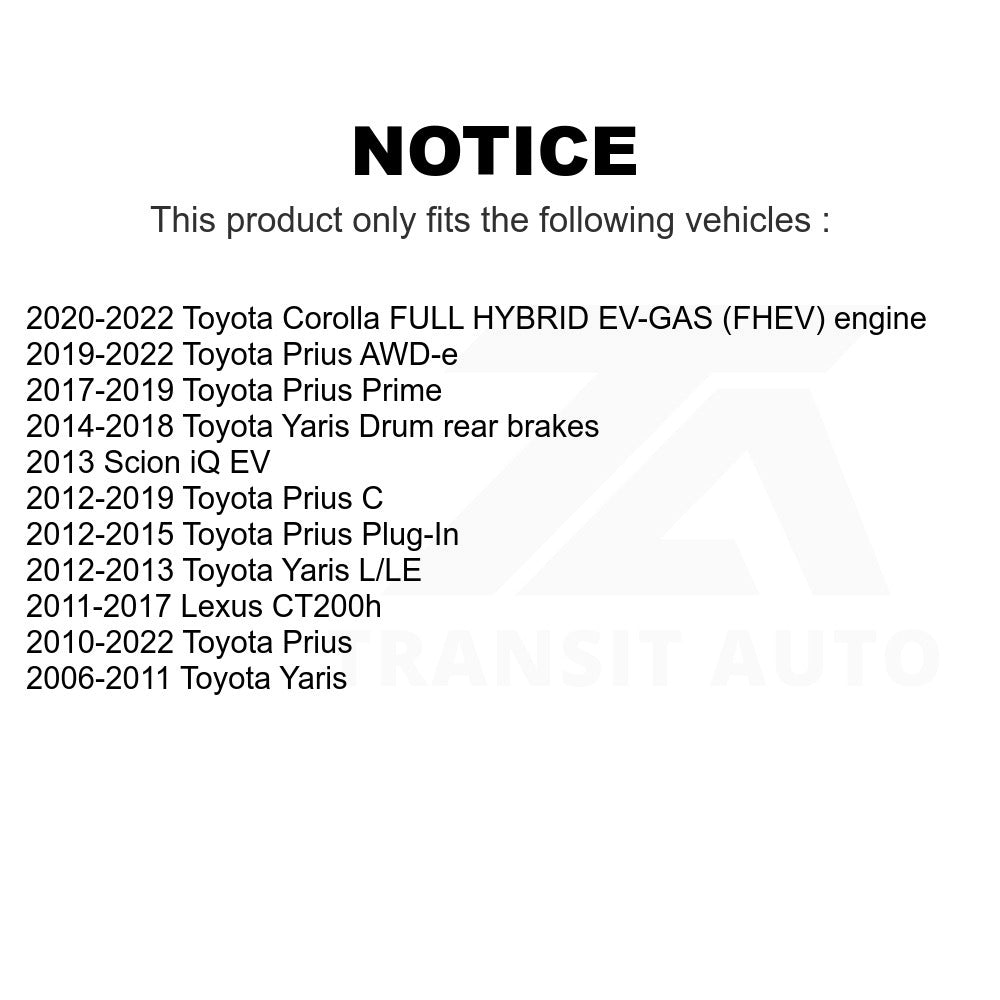 Front Ceramic Disc Brake Pads NWF-PRC1184A For Toyota Prius Yaris C Corolla Lexus CT200h Prime Plug-In Scion iQ AWD-e