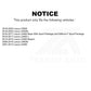 Front Ceramic Disc Brake Pads NWF-PRC1282 For Lexus LS460 LS500 LS600h LS500h