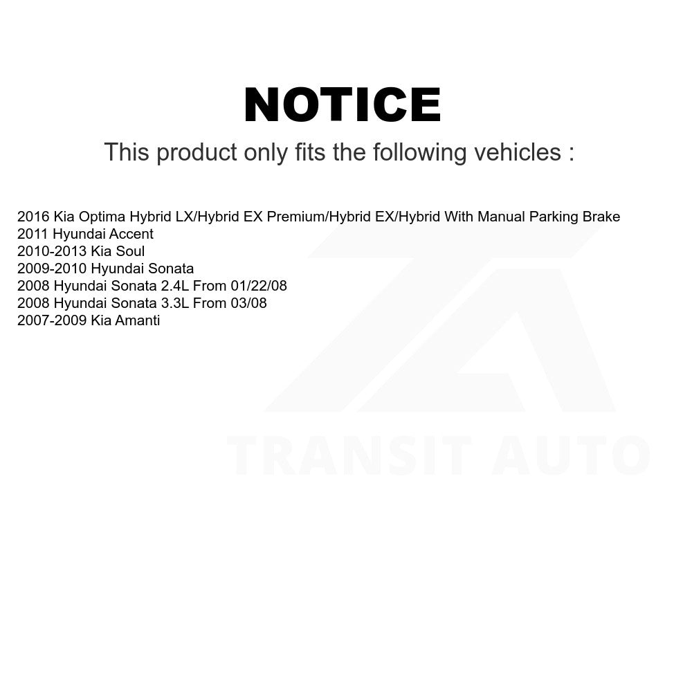 Rear Ceramic Disc Brake Pads NWF-PRC1313 For Kia Soul Hyundai Sonata Optima Accent Amanti