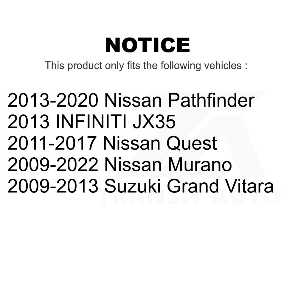 Rear Ceramic Disc Brake Pads NWF-PRC1415 For Nissan Murano Pathfinder Quest INFINITI JX35 Suzuki Grand Vitara