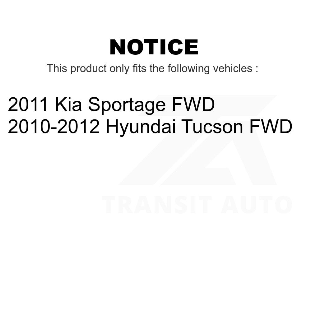 Front Ceramic Disc Brake Pads NWF-PRC1447 For Hyundai Tucson Kia Sportage FWD