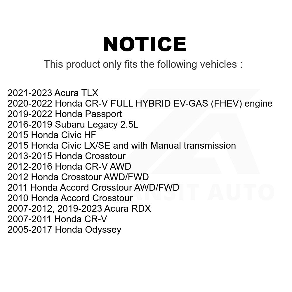 Front Ceramic Disc Brake Pads NWF-PRC1521 For Honda CR-V Odyssey Civic Subaru Legacy Acura RDX Crosstour Accord Passport TLX