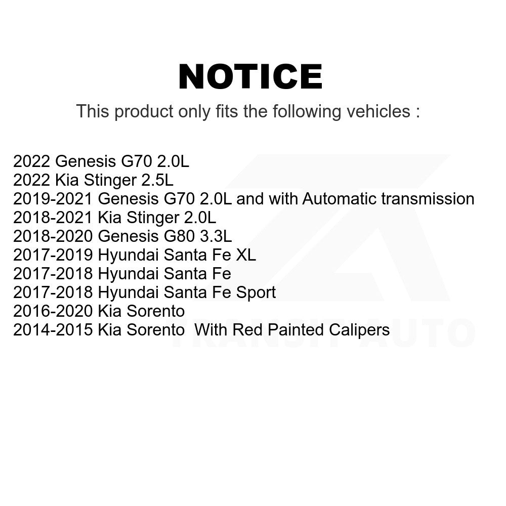 Rear Ceramic Disc Brake Pads NWF-PRC1816 For Kia Sorento Hyundai Santa Fe Sport Genesis Stinger G80 XL G70