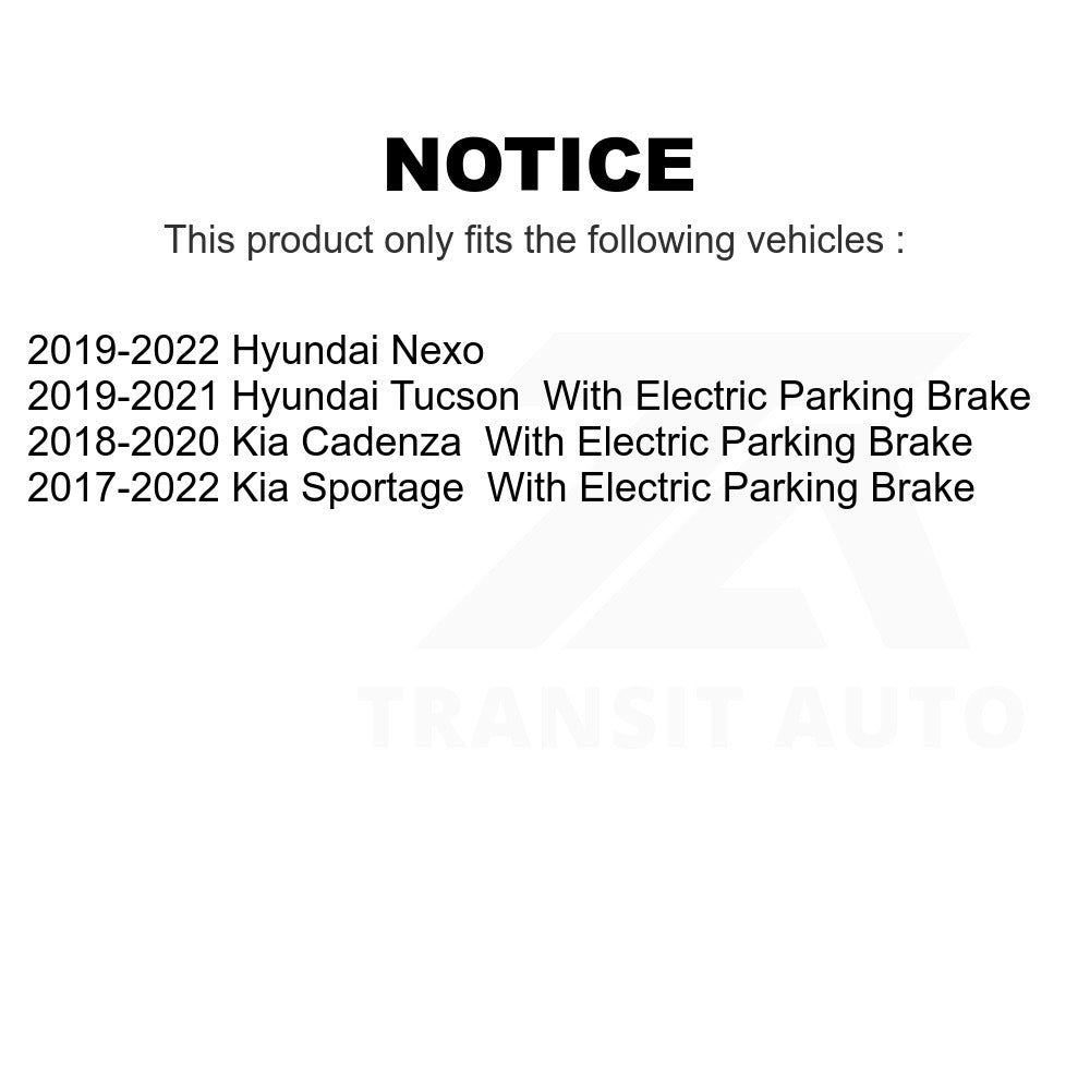 Rear Ceramic Disc Brake Pads NWF-PRC2098 For Kia Sportage Hyundai Tucson Cadenza Nexo