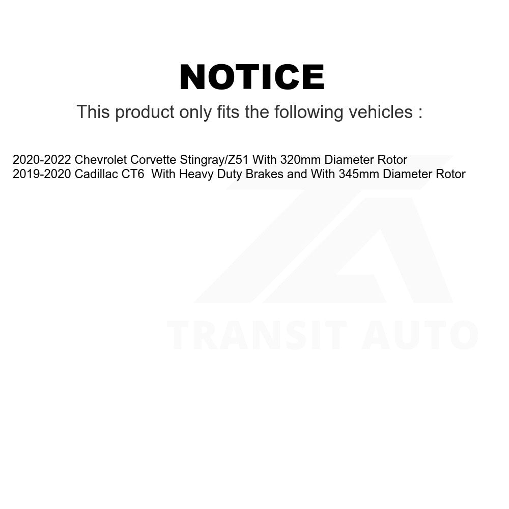 Front Ceramic Disc Brake Pads NWF-PRC2251 For Cadillac CT6 Chevrolet Corvette