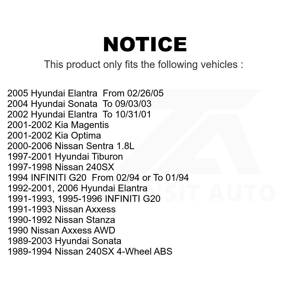 Front Ceramic Disc Brake Pads NWF-PRC700 For Nissan Hyundai Sentra Elantra Sonata 240SX Kia Optima Tiburon INFINITI G20 Stanza Axxess Magentis