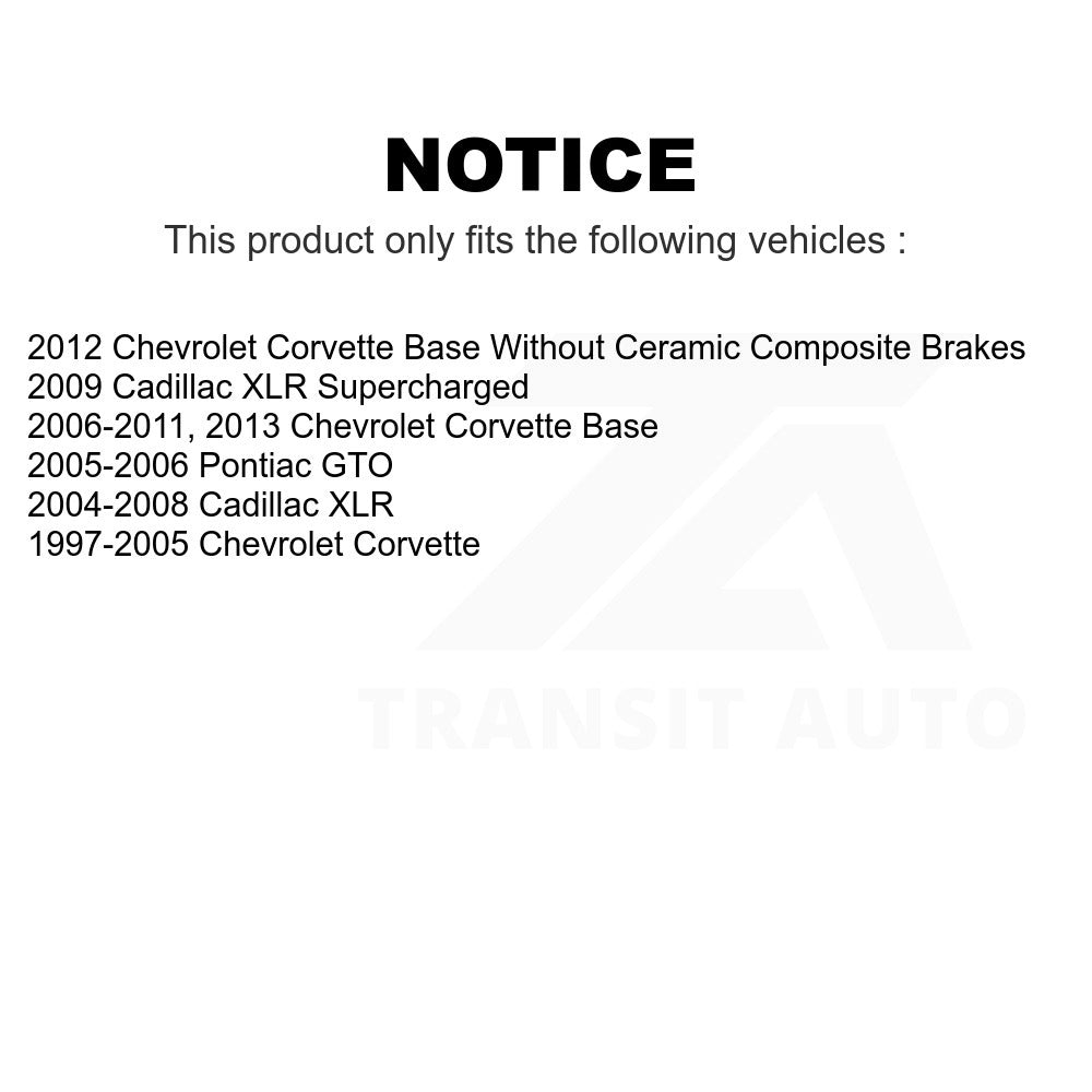 Front Ceramic Disc Brake Pads NWF-PRC731 For Chevrolet Corvette Pontiac GTO Cadillac XLR
