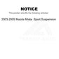 Rear Semi-Metallic Disc Brake Pads NWF-PRM1002 For 2003-2005 Mazda Miata Sport Suspension