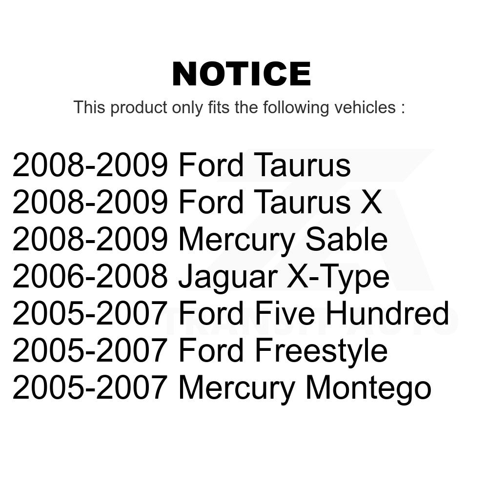 Rear Semi-Metallic Disc Brake Pads NWF-PRM1071 For Ford Five Hundred Freestyle Taurus Mercury Montego X Sable Jaguar X-Type