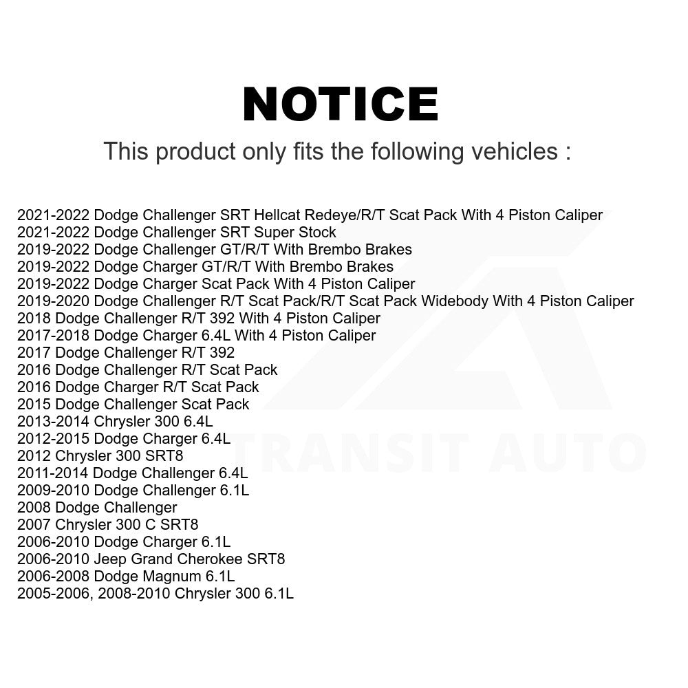 Front Semi-Metallic Disc Brake Pads NWF-PRM1149 For Dodge Charger Chrysler 300 Challenger Jeep Grand Cherokee Magnum