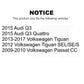 Rear Semi-Metallic Disc Brake Pads NWF-PRM1348 For Volkswagen Tiguan Audi Q3 Passat CC Quattro