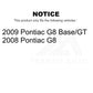 Front Semi-Metallic Disc Brake Pads NWF-PRM1351 For Pontiac G8