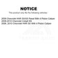Front Semi-Metallic Disc Brake Pads NWF-PRM1379 For Chevrolet Cobalt HHR