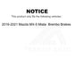 Front Semi-Metallic Disc Brake Pads NWF-PRM1379B For 2016-2021 Mazda MX-5 Miata Brembo Brakes