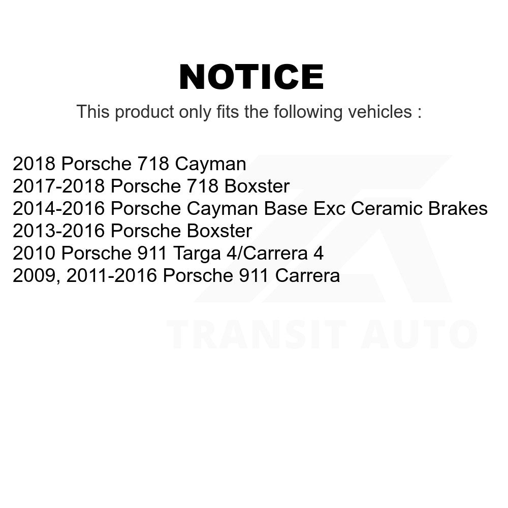 Front Semi-Metallic Disc Brake Pads NWF-PRM1389 For Porsche 911 Boxster Cayman 718