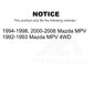 Front Semi-Metallic Disc Brake Pads NWF-PRM551 For Mazda MPV