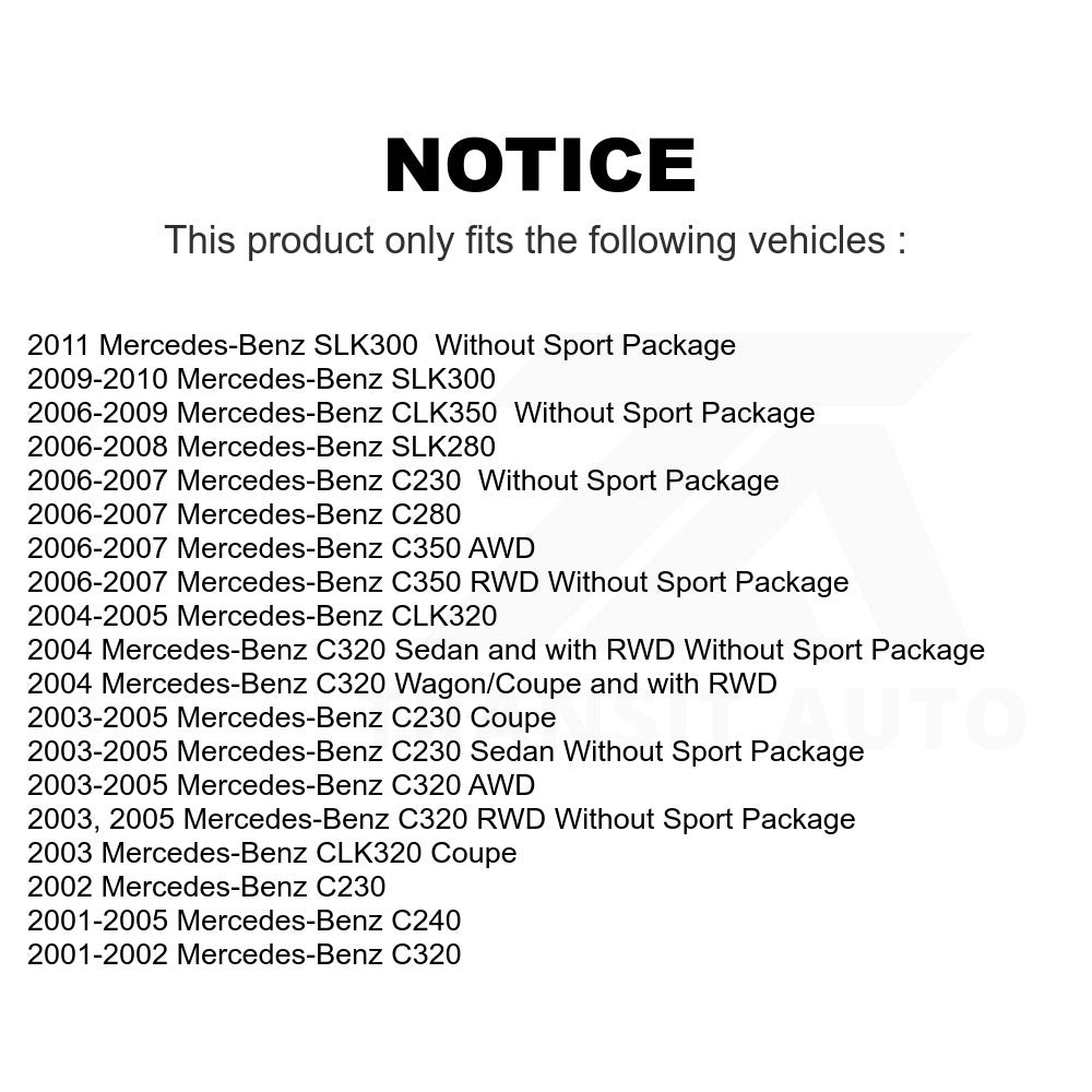 Front Semi-Metallic Disc Brake Pads NWF-PRM872 For Mercedes-Benz C230 C240 CLK350 C320 C280 CLK320 SLK280 SLK300 C350