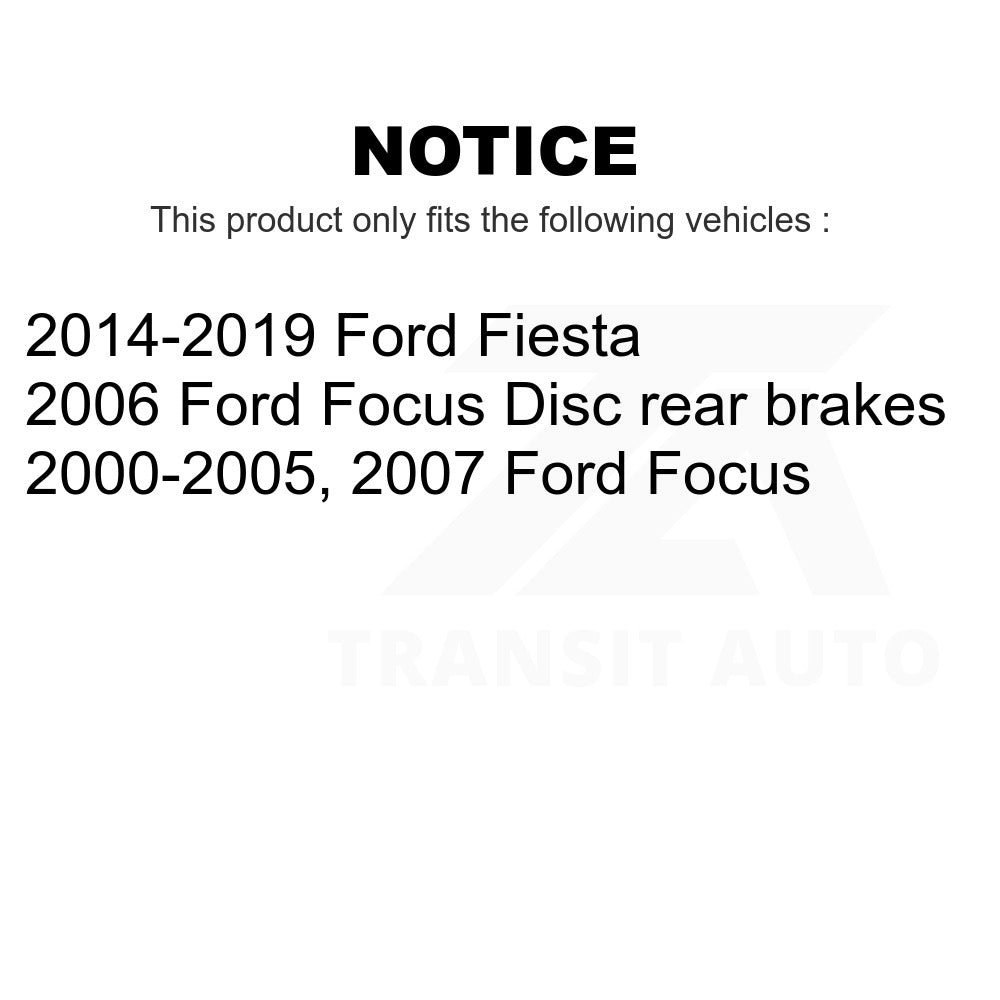 Rear Semi-Metallic Disc Brake Pads NWF-PRM886 For Ford Focus Fiesta